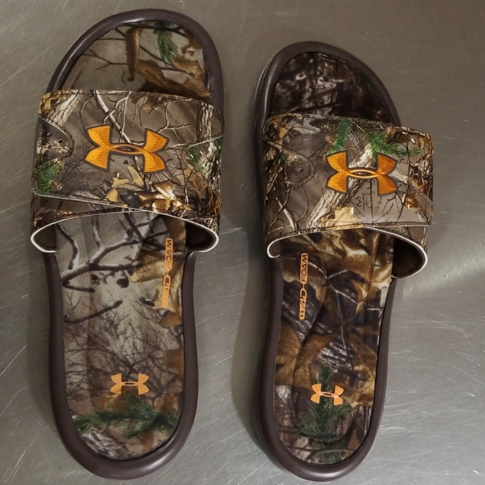 Camo Under Armour Slides